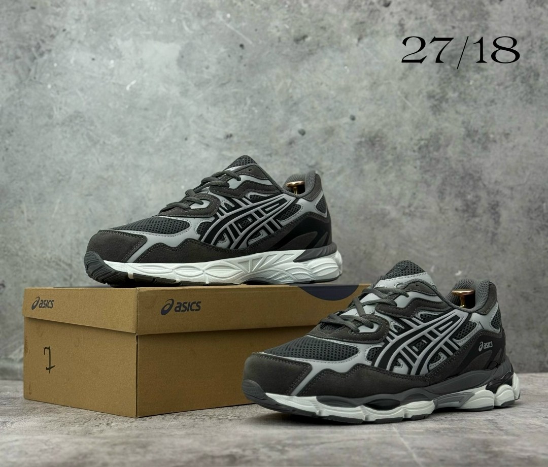 кроссовки мужские asics,кроссовки asics,спортивные кроссовки asics gel nyc asics цвет серый черный,кроссовки asics gel nyc,кроссовки asics gel