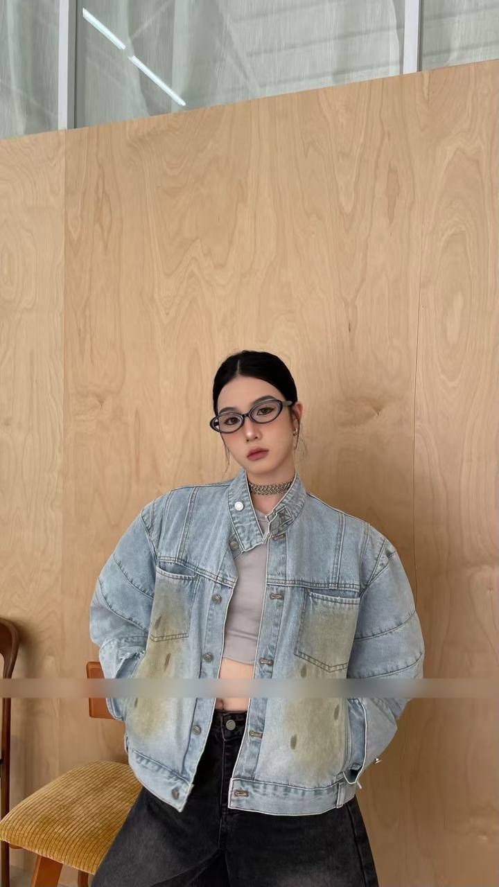 джинсовая куртка,джинсовая куртка повседневная,модные джинсовые куртки,джинсовая куртка свободная,корейская мода женская джинсовая куртка с отложным воротником