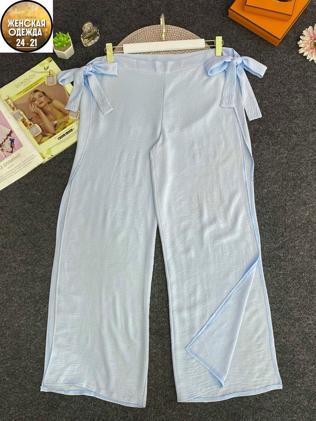 женские широкие брюки,брюки модные,женские легкие брюки,брюки летние палаццо,брюки комплект