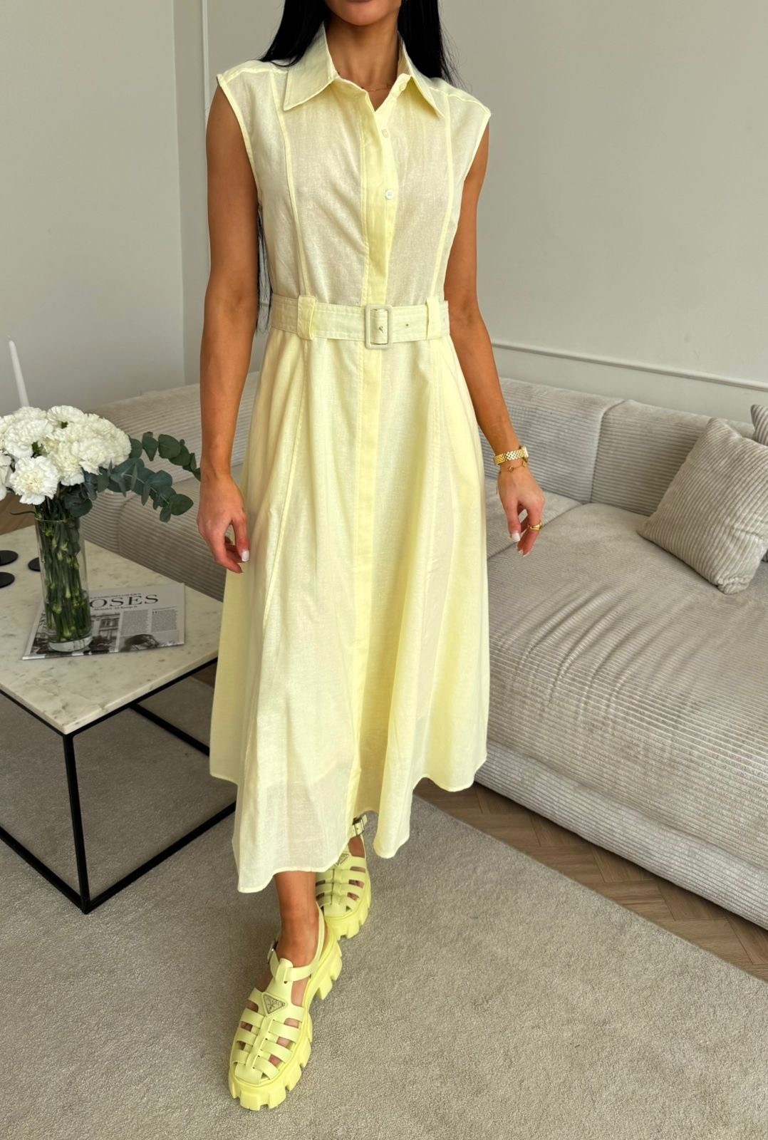 платье летнее макси,платье летнее,стильное платье,платья,лимонное платье