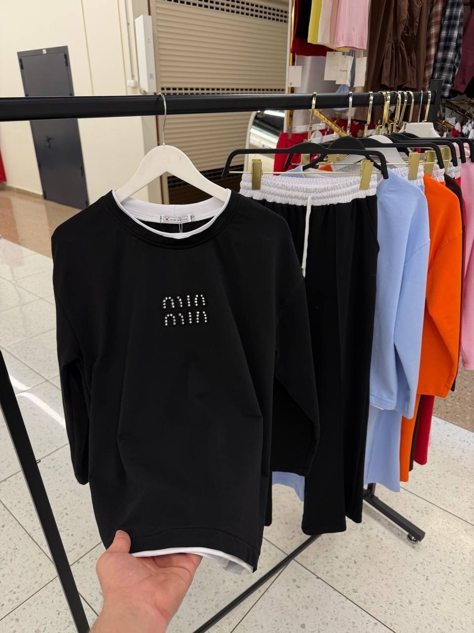 женский костюм двойка футболка/штаны nobilitas голубой (l размер),спортивные костюмы женские,спортивный костюм женский летний оверсайз star trend 87682415,женские костюмы,спортивный костюм женский лет