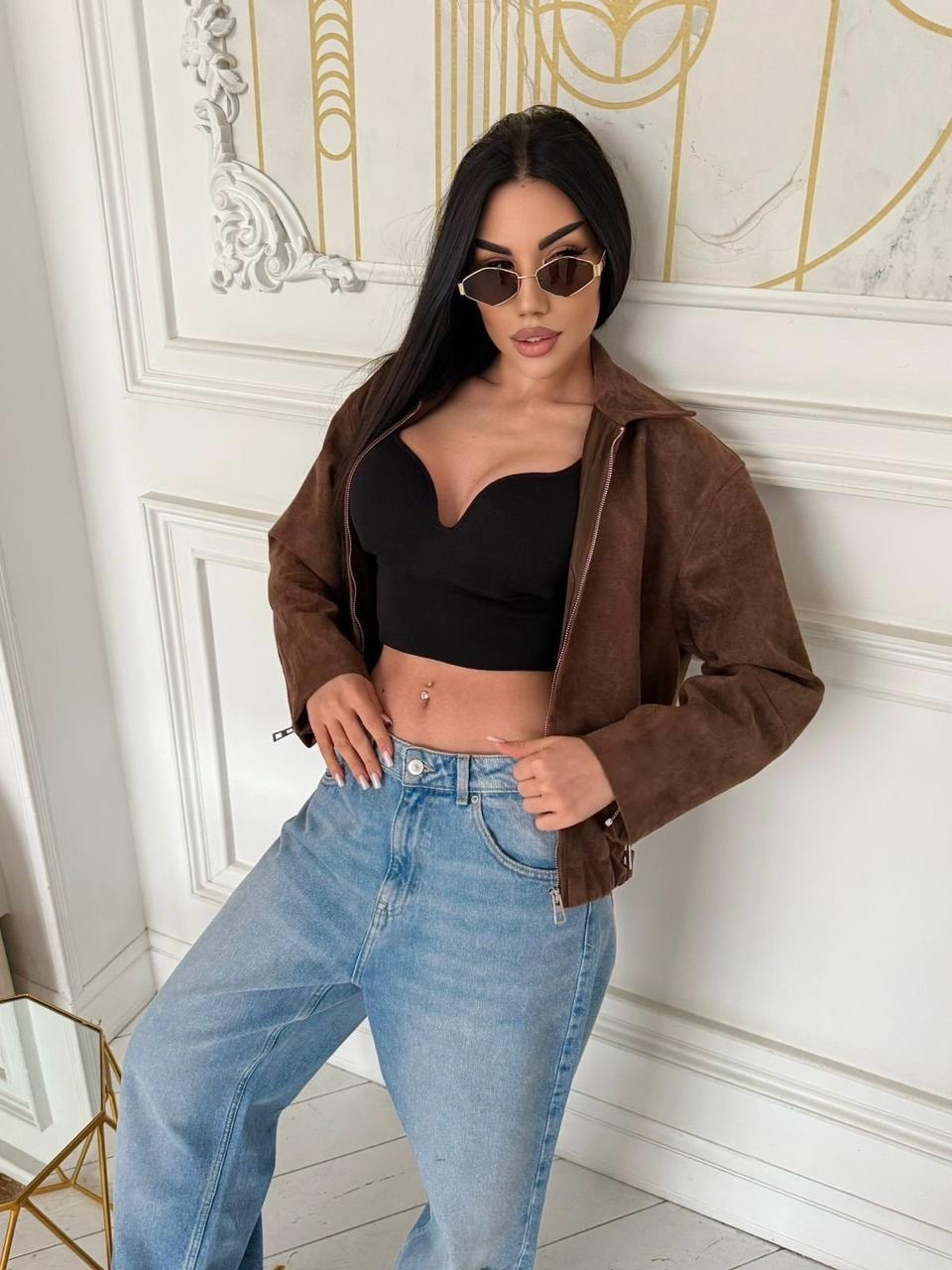 замшевый бомбер укороченный на осень vantaime 338766884,куртка замшевая,замшевый бомбер укороченный на осень vantaime,куртка замш,замшевый бомбер