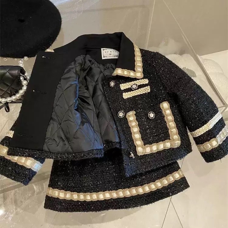 комплект одежды для девочек,твидовый костюм для девочек 1-10 лет,костюм шанель детский,твидовые костюмы,одежда для детей