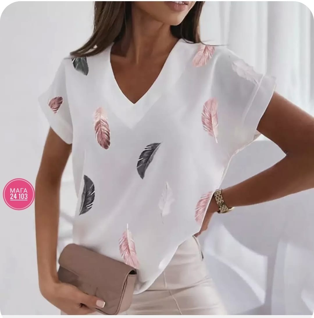 блузка женская,женская блузка с принтом,летние женские футболки,женская блуза,модная женская блузка