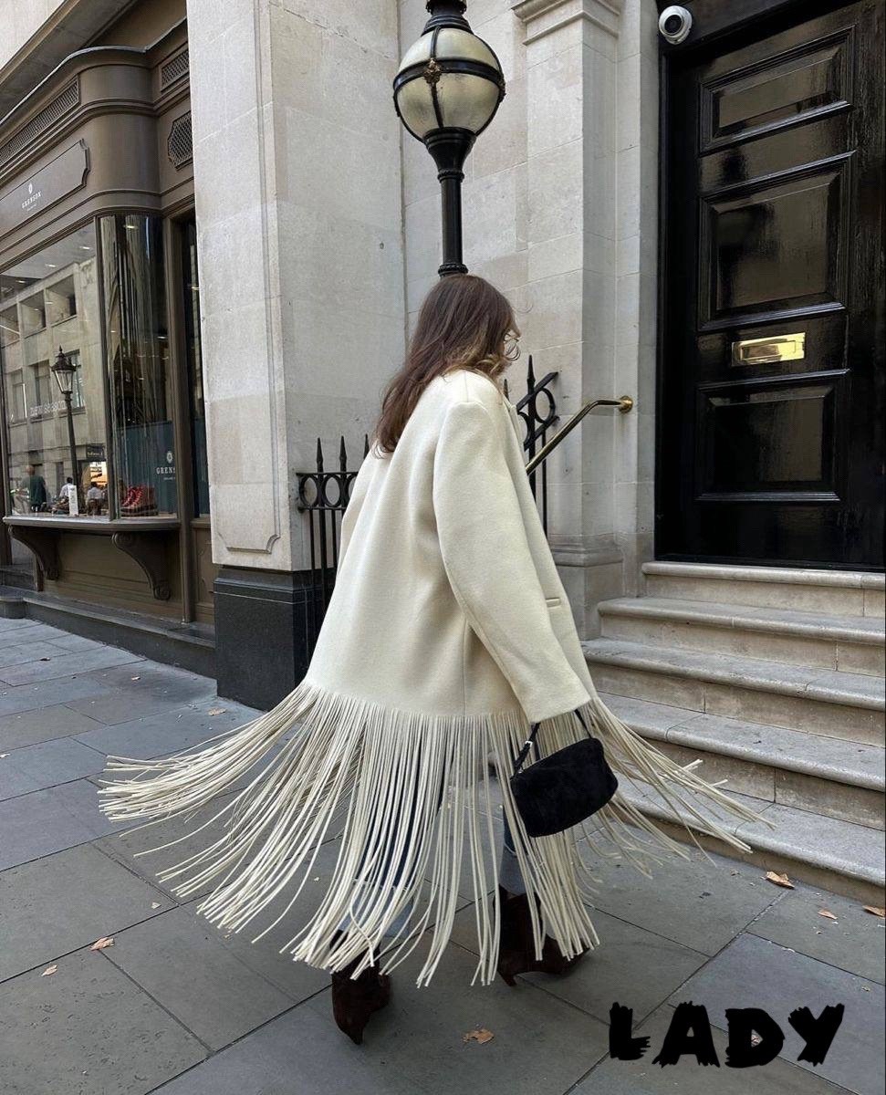 стильные наряды,пальто с бахромой,пальто шерстяная,элегантные пальто,женские пальто