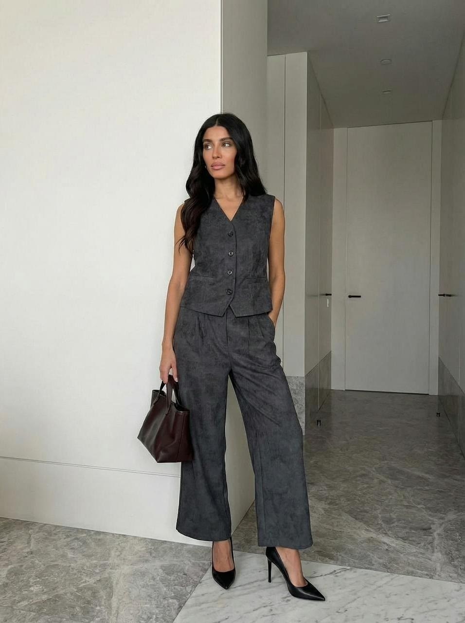 брючный костюм,костюм женский брючный с жилеткой,женский брючный костюм,костюм с брюками