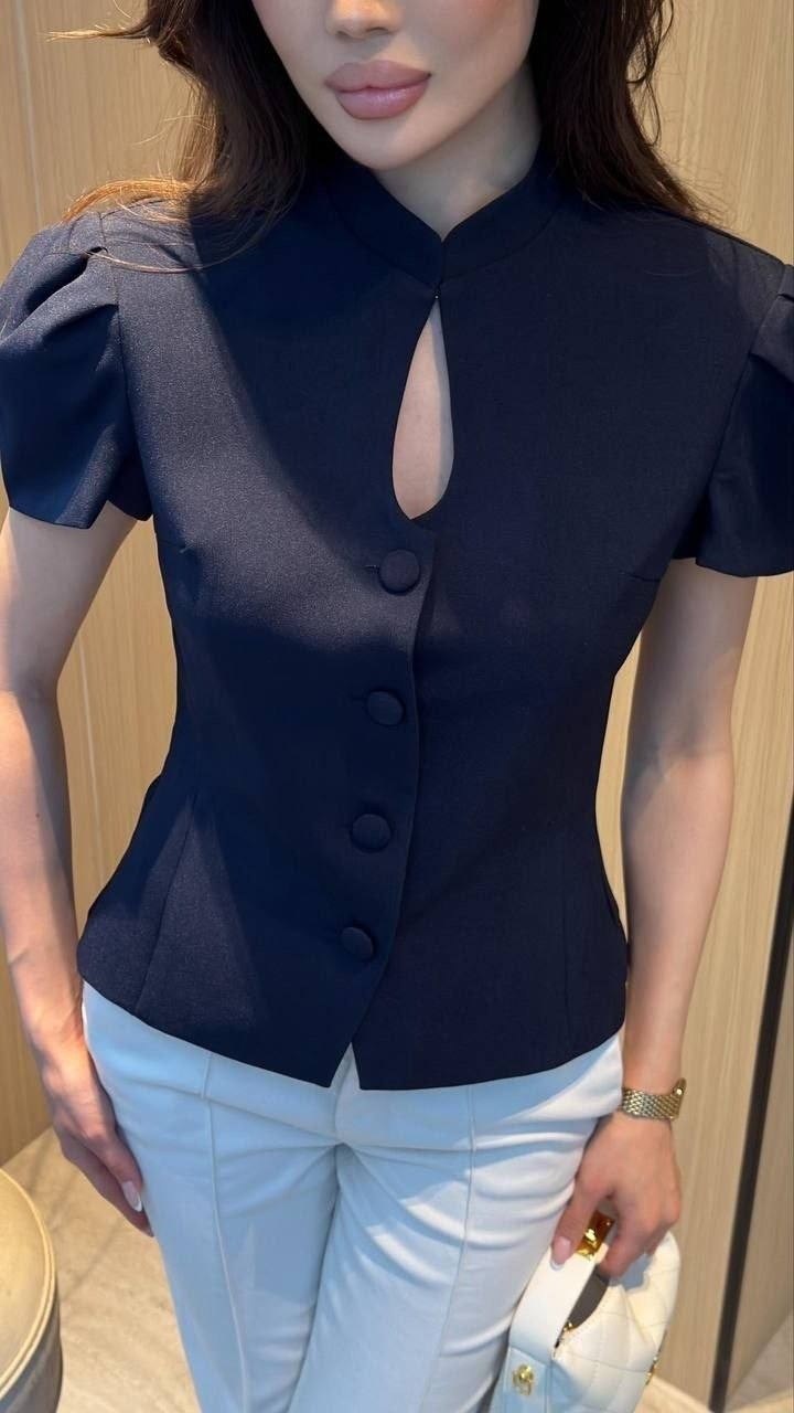 приталенный жакет,блуза,жакет с баской,женская блузка