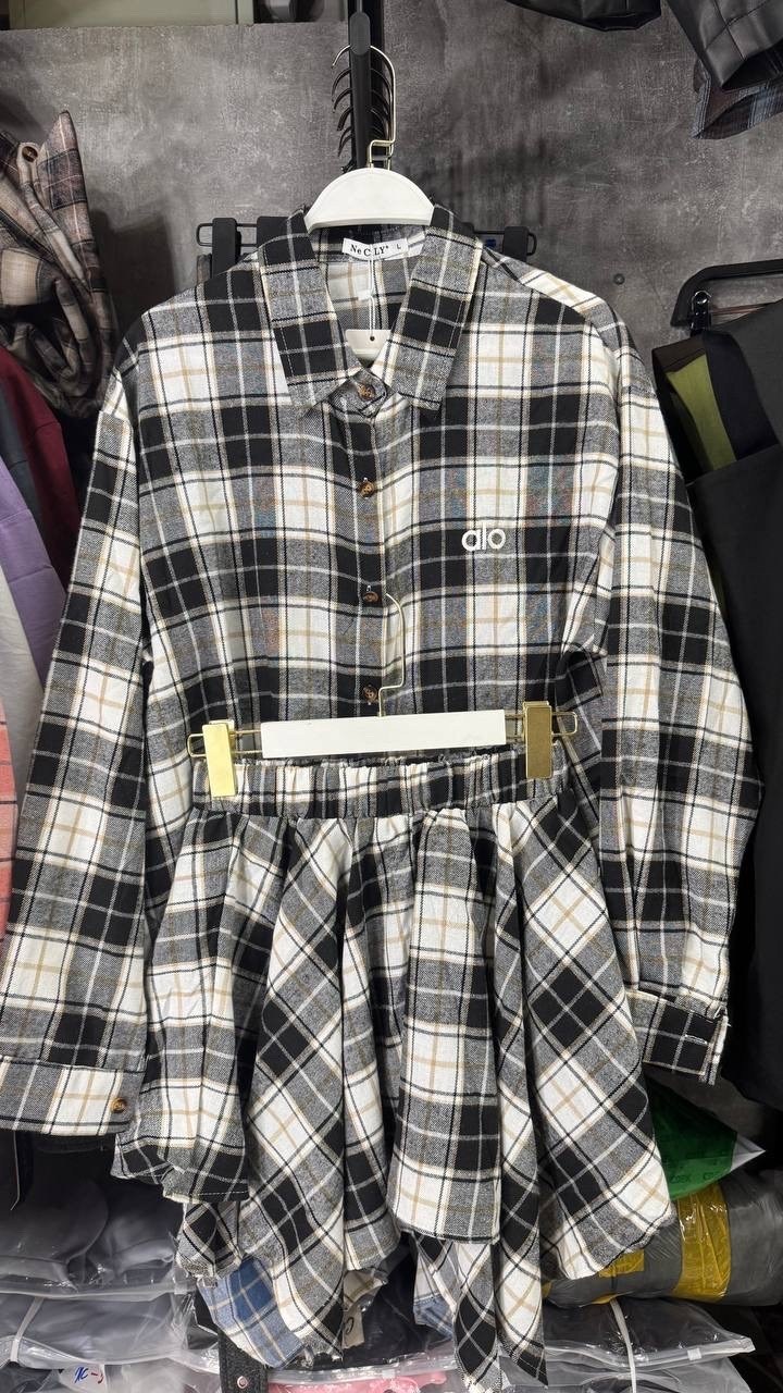 костюм с юбкой и рубашкой в клетку,костюм в клетку,костюм с короткой юбкой и рубашкой в клетку moonchild,костюм женский с юбкой и рубашкой школьный в клетку,костюм с юбкой и рубашкой