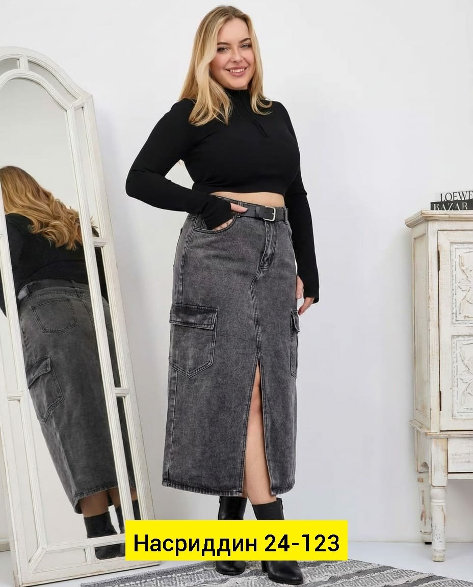 юбка джинсовая,юбка джинс,юбка джинсовая миди с разрезом спереди,юбка длинная джинсовая,длинная джинсовая юбка с разрезом спереди