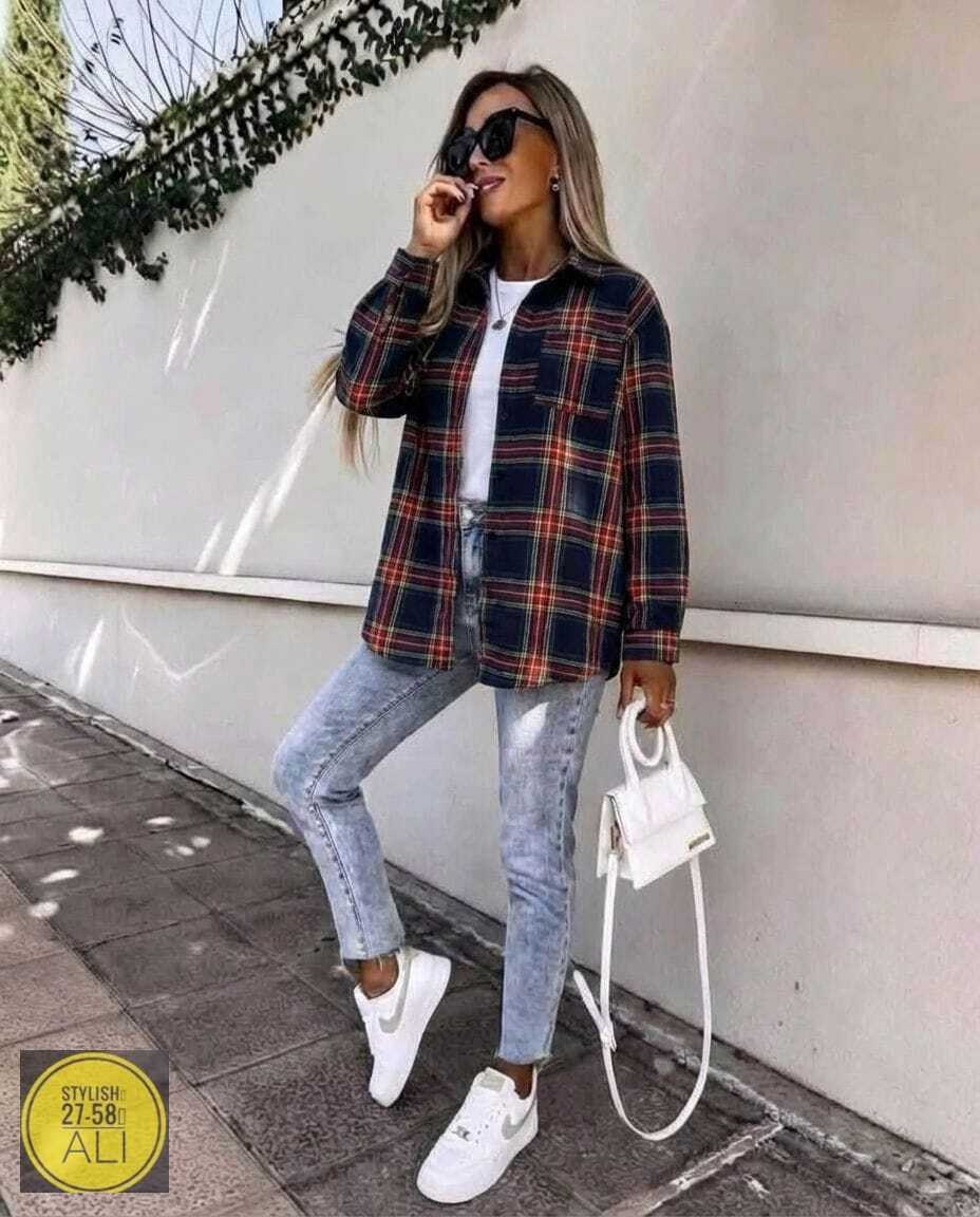 рубашка женская теплая в клетку оверсайз,женская рубашка в клетку,женская рубашка,рубашка в клетку,рубашка ткань клетка