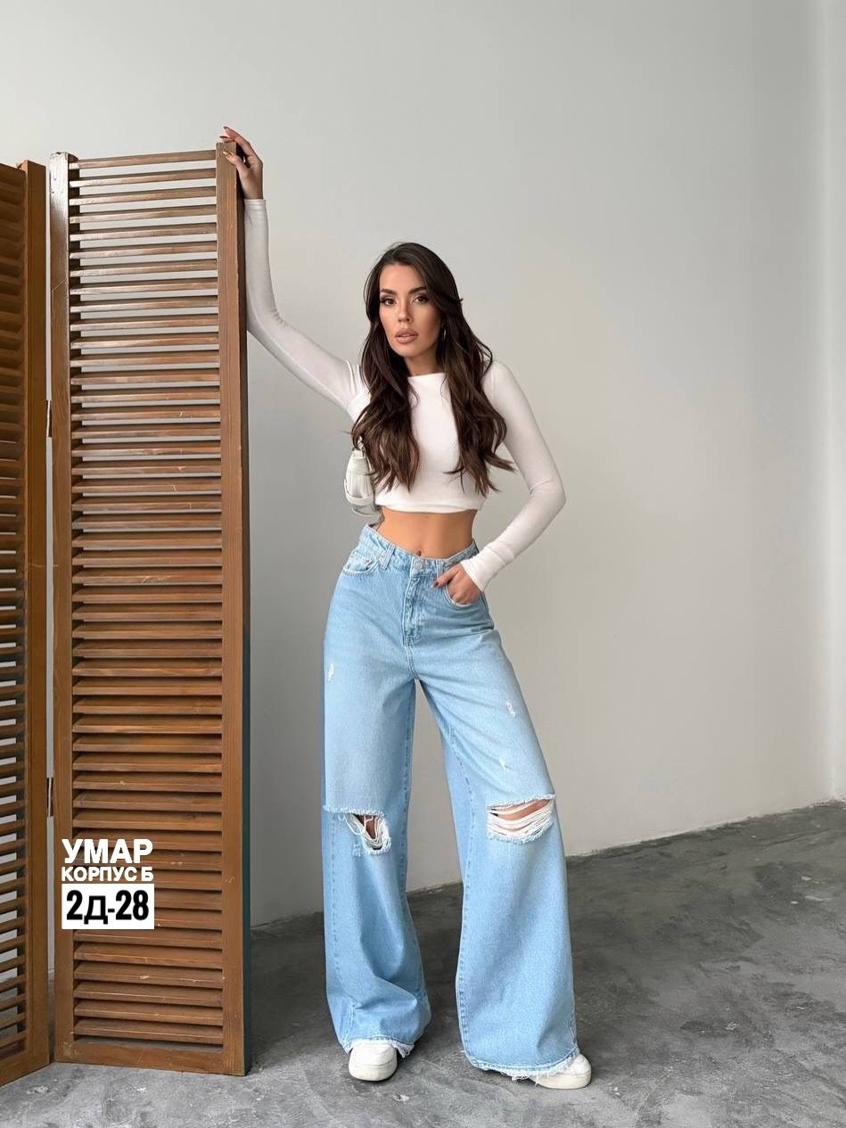 женские джинсы,джинсы женские широкие,джинсы широкие,джинсы трубы рваные,джинсы брюки