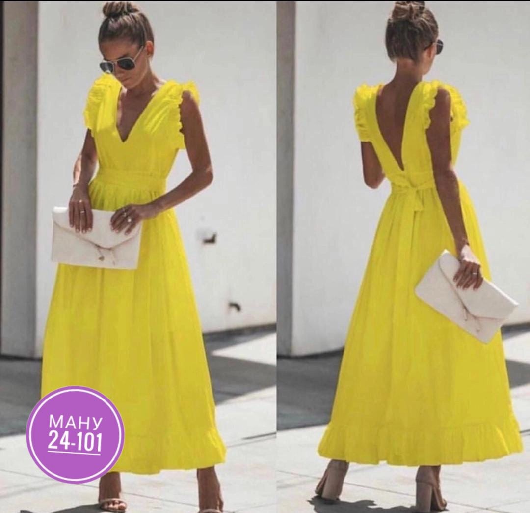 желтое платье,платье летнее,платье женское желтое,повседневные платья,летние платья длинные