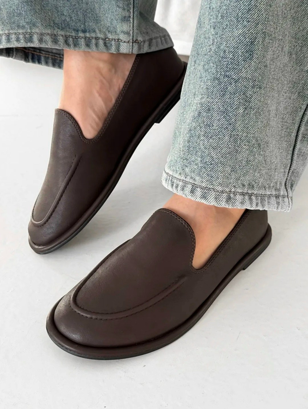 ,лоферы женские,женская , повседневные,коричневые лоферы