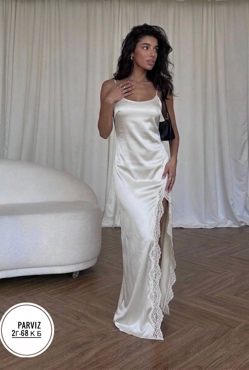 вечернее платье,платья,платья атласные,платья длинное,платье-комбинация с кружевом