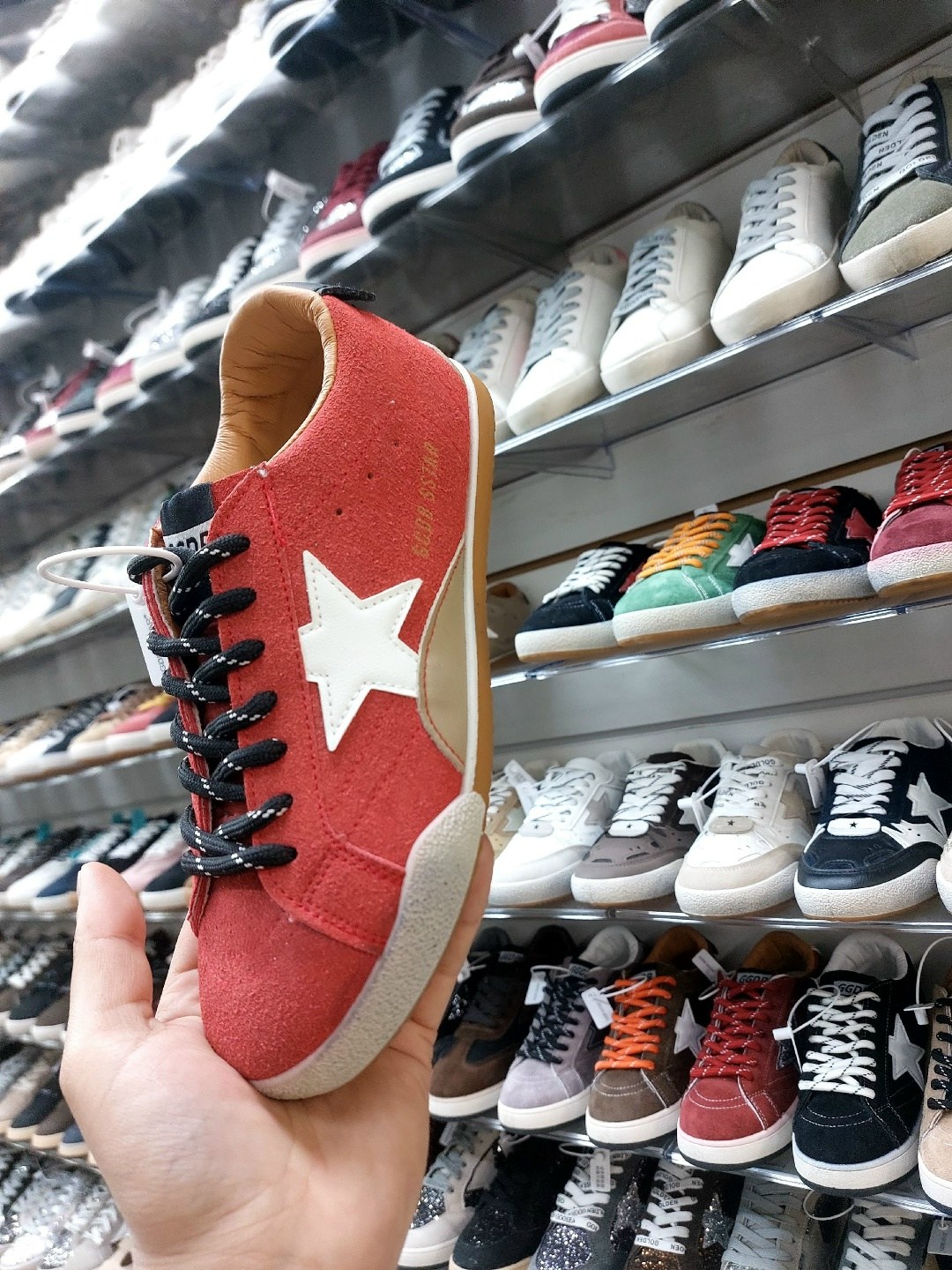 кеды голден гус красные,кроссовки golden goose super star красный,кроссовки golden goose,,кеды golden goose