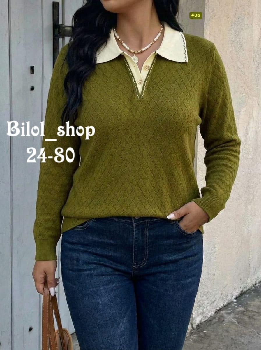 женский свитер,женская кофта,модные свитера,свитер с воротником,свитер кофта