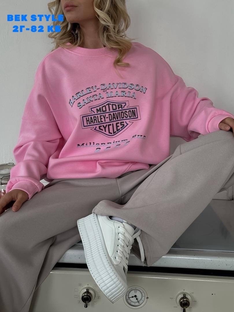 костюм спортивный женский,костюм свитшот,кофта свитшот,женский свитшот,свитшот оверсайз розовый с принтом old money assertive