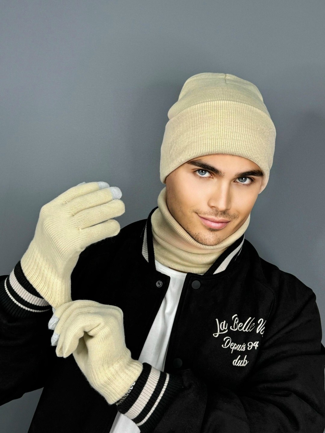 шапка снуд перчатки,шапка мужская со снудом,мужской комплект шапка,шапка перчатки шарф,комплект шапка снуд перчатки