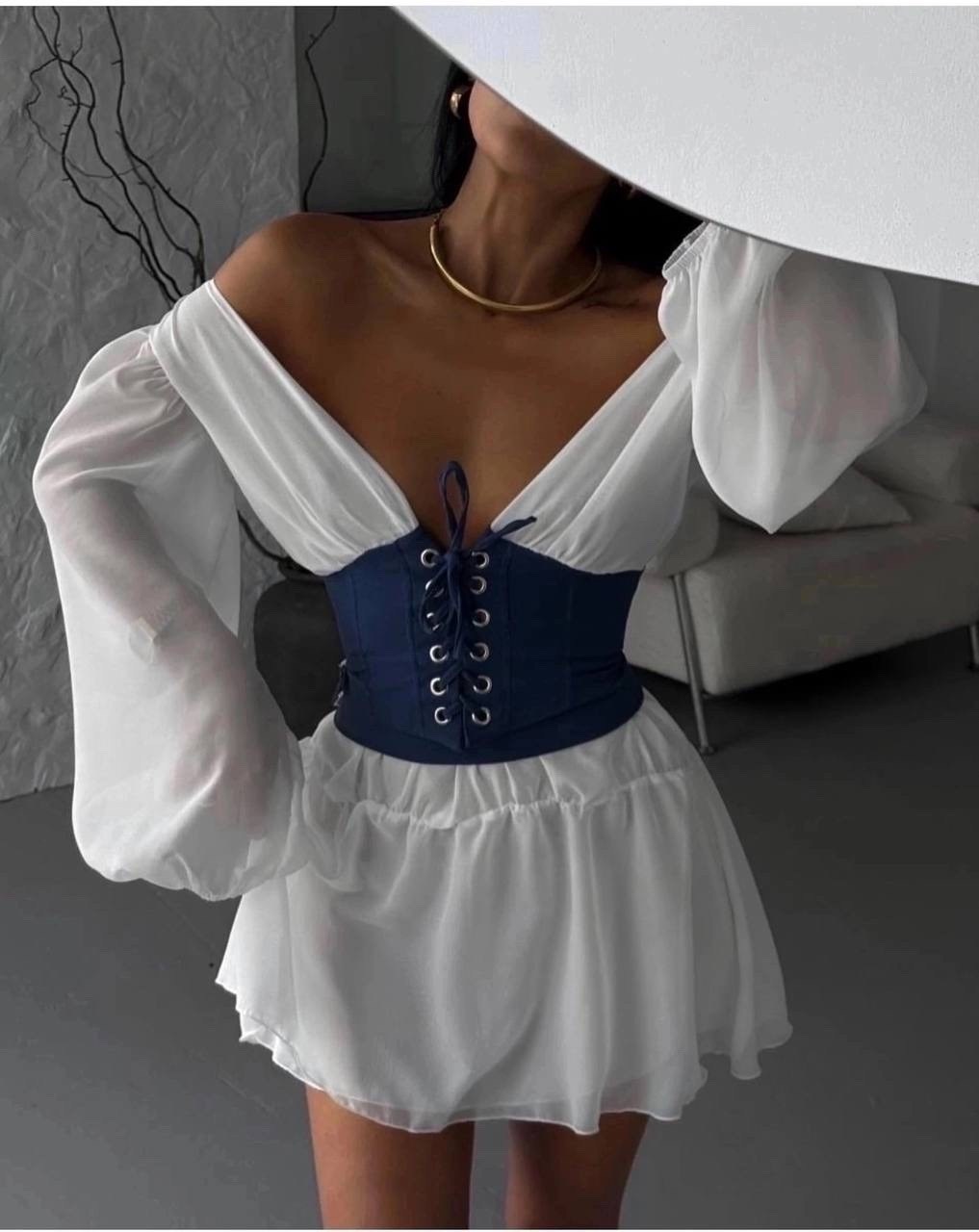 платье с корсетом,корсетный костюм из юбки и топа,костюм из шифона с корсетом и юбкой,корсетный костюм женский,приталенное платье с корсетом