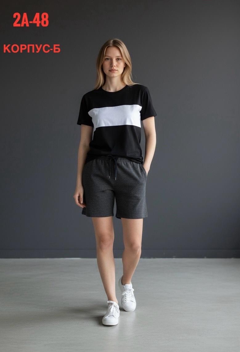 трикотажные шорты,повседневные шорты,шорты женские,костюм женский с шортами,шорты черные