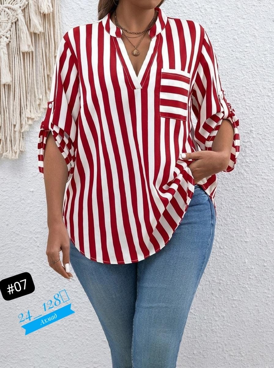 рубашка в полоску,женские блузки,женская рубашка большого размера,блузка для женщин,полосатая рубашка
