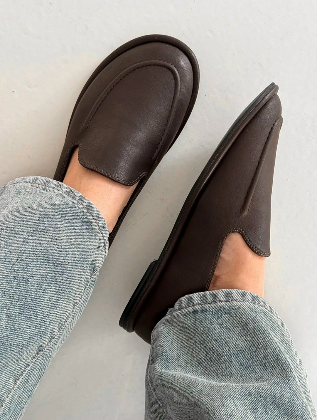 ,лоферы женские,женская , повседневные,коричневые лоферы