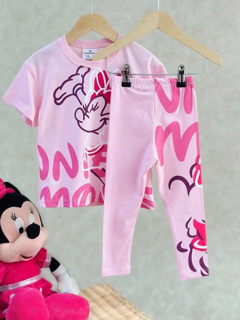 костюм розово,костюм для девочек,костюм для девочки детский,пижама минни маус для девочки,комплект одежды девочке