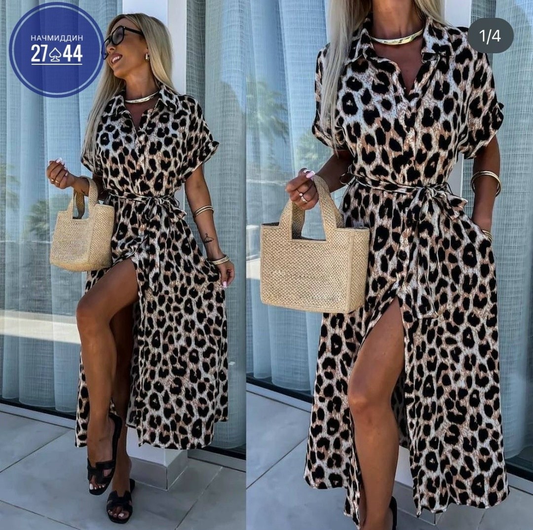 леопардовое платье рубашка туника пляжная cristal&co,платье женское,платье женское леопардовое,женское платье макси с леопардовым принтом,леопардовое платье рубашка