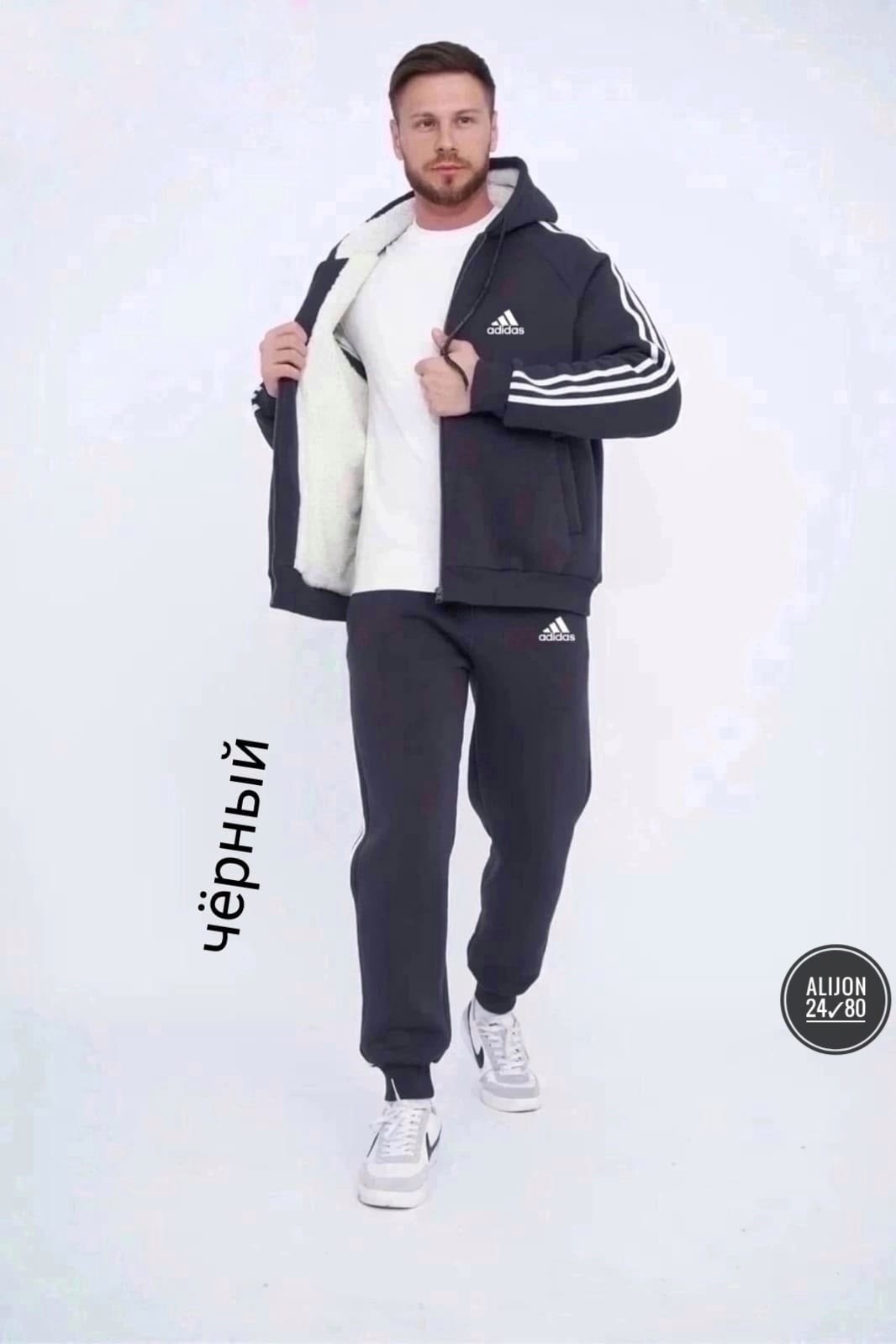 спортивные костюм,мужские спортивные костюмы,костюм адидас мужской серый 2026,мужской теплый костюм на флисе,мужской теплый спортивный костюм
