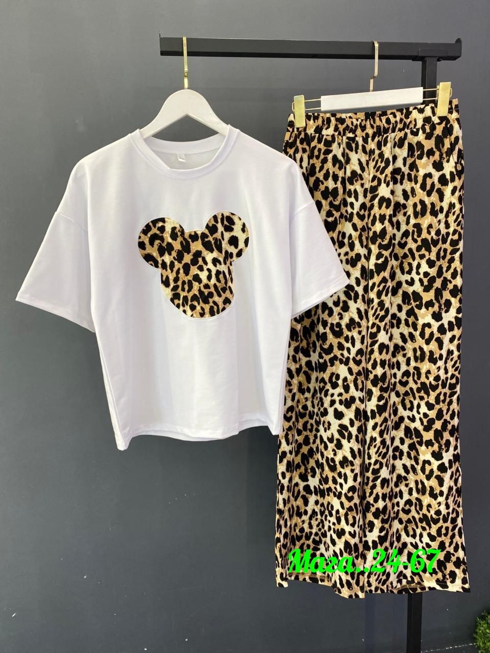 леопардовые костюмы,костюм с юбкой,пижама женская,летние костюмы,женские костюмы