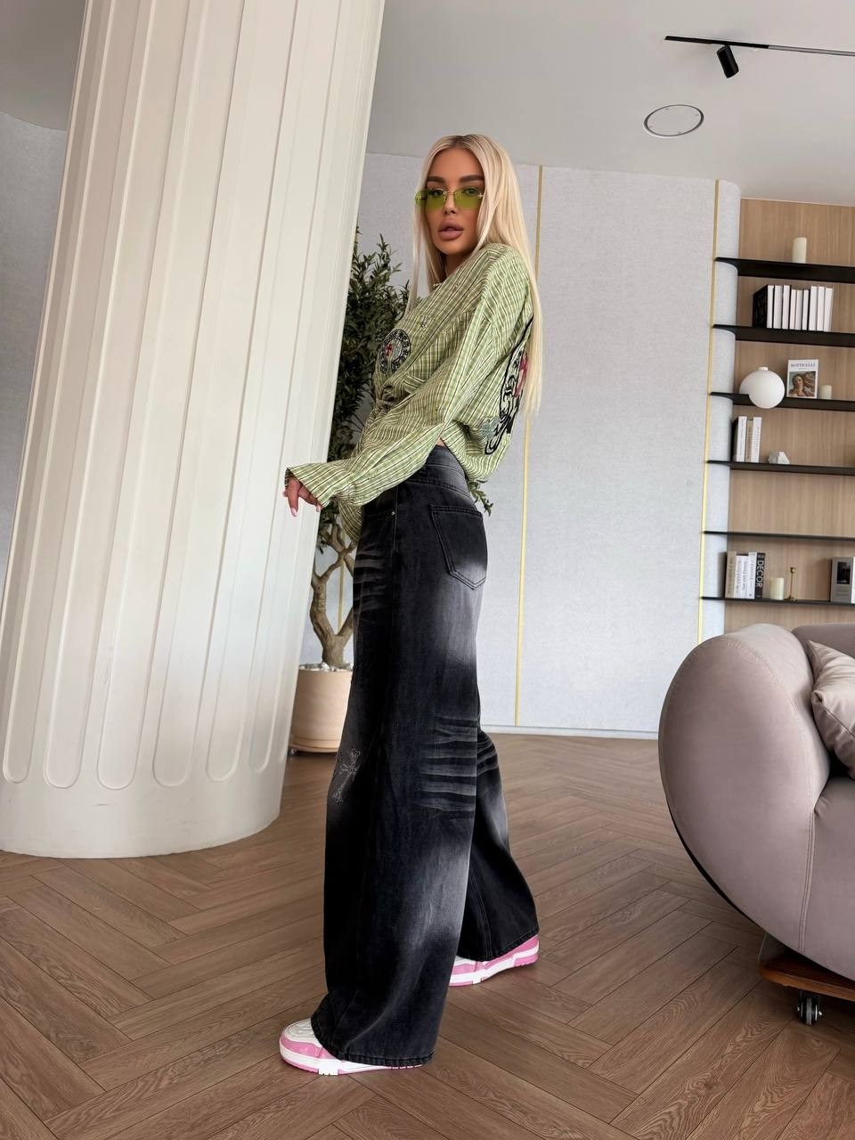 джинсы модные,джинсы широкие,женская джинсы,брюки джинсы,джинсы багги женские