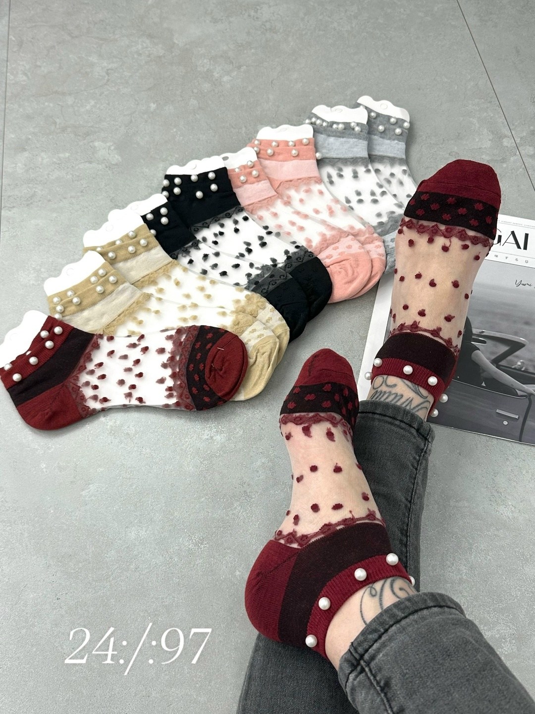 капроновые носки в горошек,женские носки в горошек,носки в горошек,носки женские,носки прозрачные