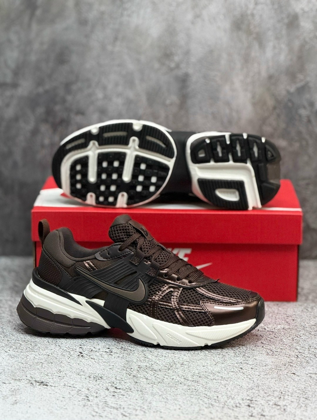 женские повседневные кроссовки nike v2k run коричневый,кроссовки nike,кроссовки nike v 2 k run,кроссовки,женские кроссовки nike