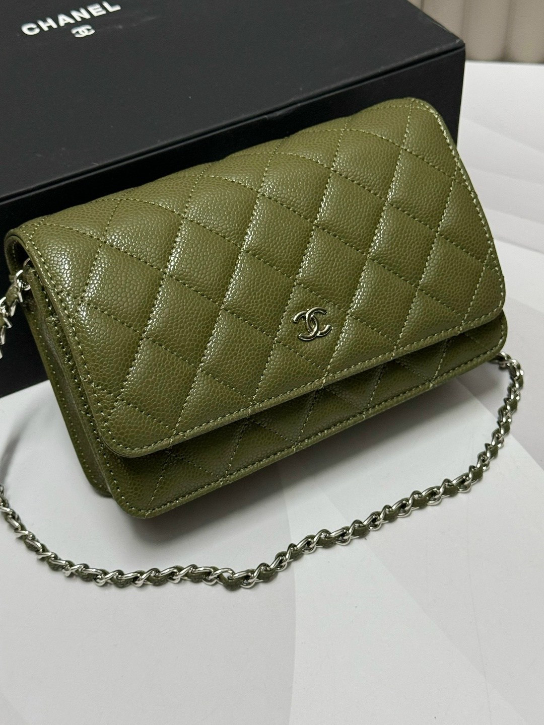 chanel кошелек,кошелек шанель,сумка chanel,женские кошельки,chanel wallet green