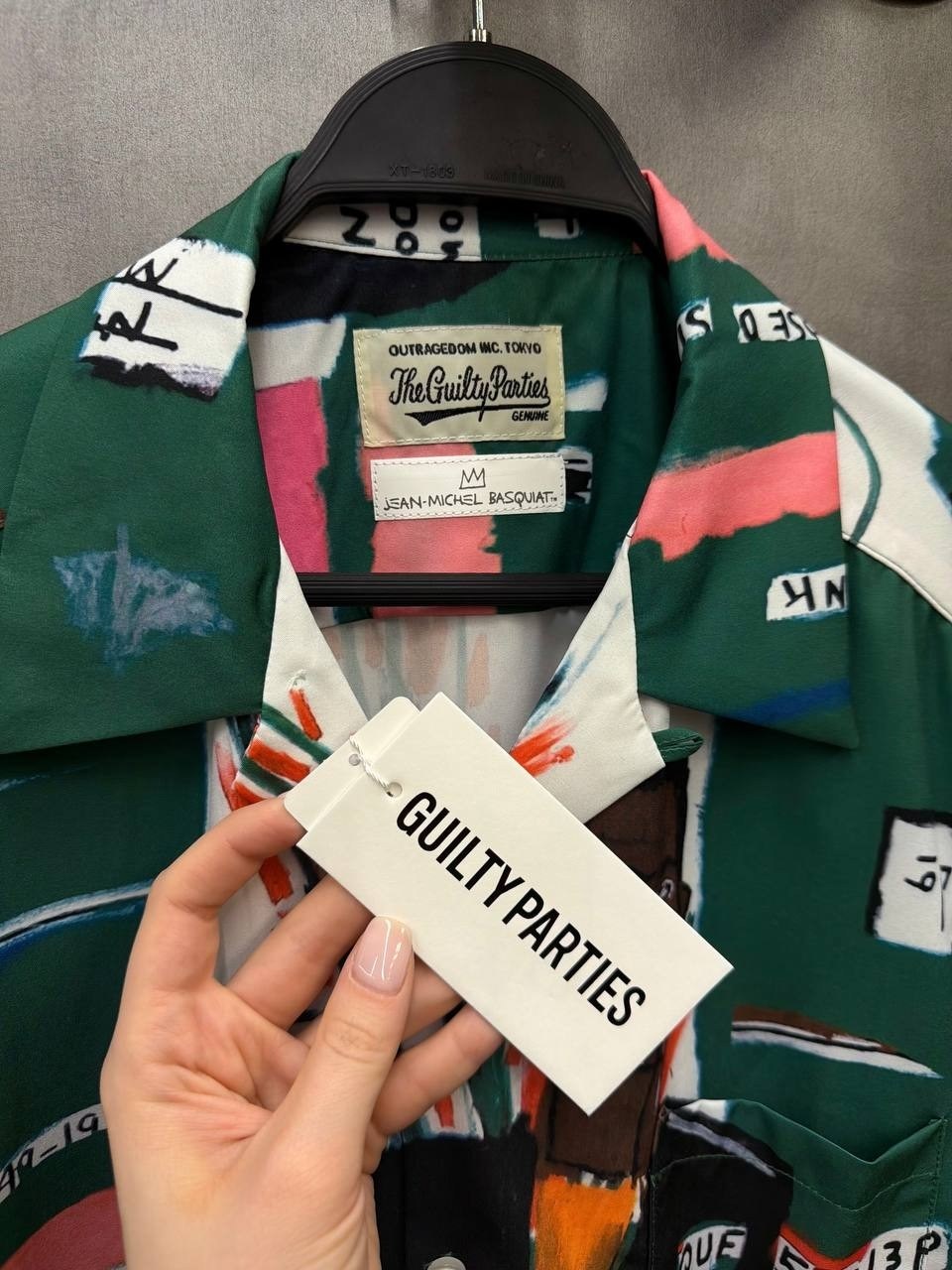 рубашка с принтом,jean-michel basquiat s/s hawaiian shirt,рубашка с принтом мужская,рубашки wacko maria,wacko maria jean-michel basquiat type 4 hawaiian shirt