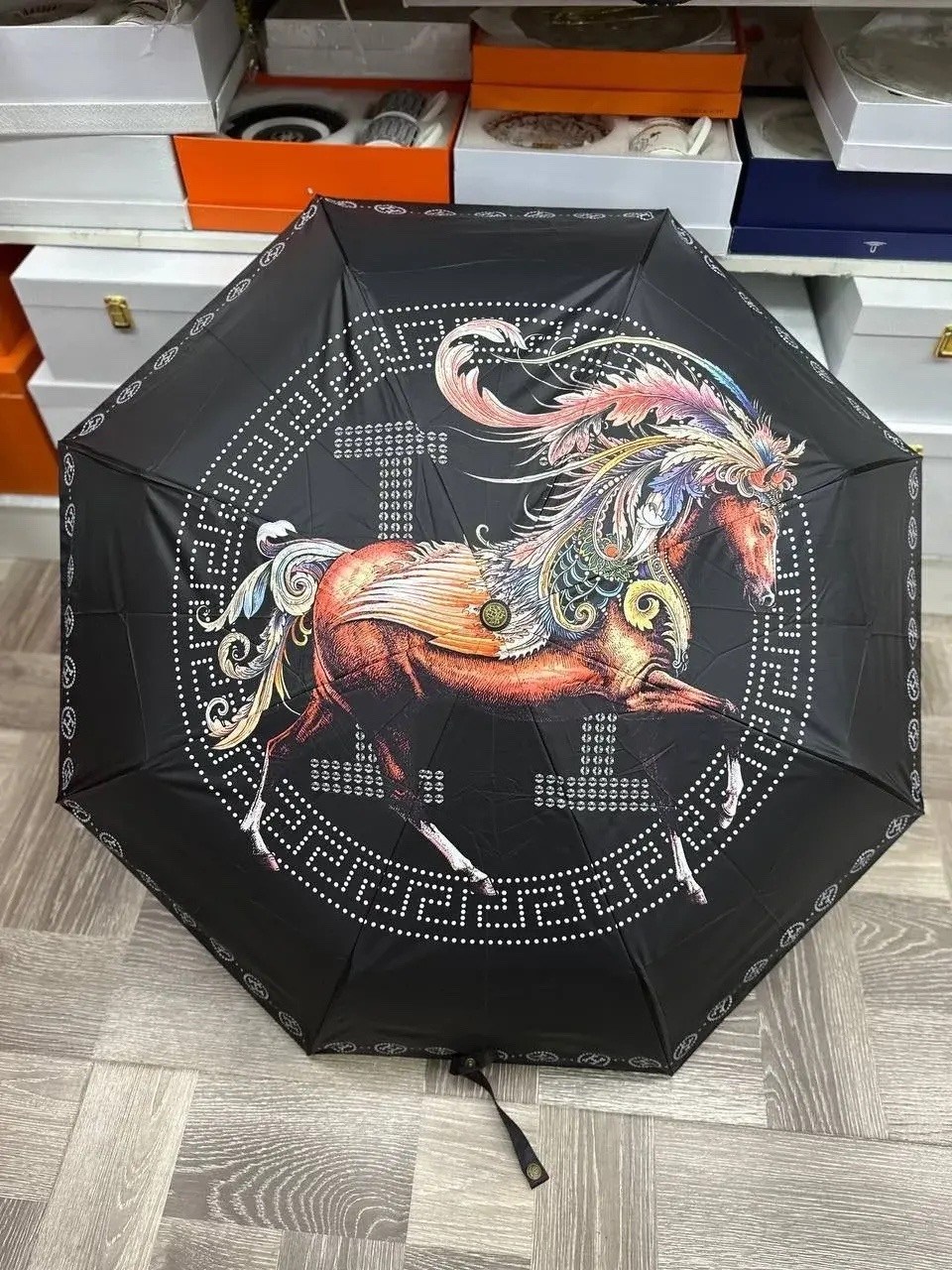 зонт hermes,зонтик гермес,зонт,зонт большой,зонт хермес