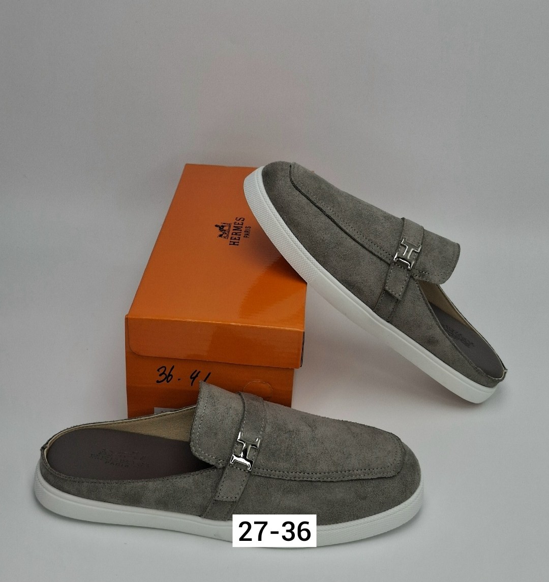 ,замшевые мюли,замшевые мюли loro piana open walk серые,мюли loro piana,лоферы loro piana