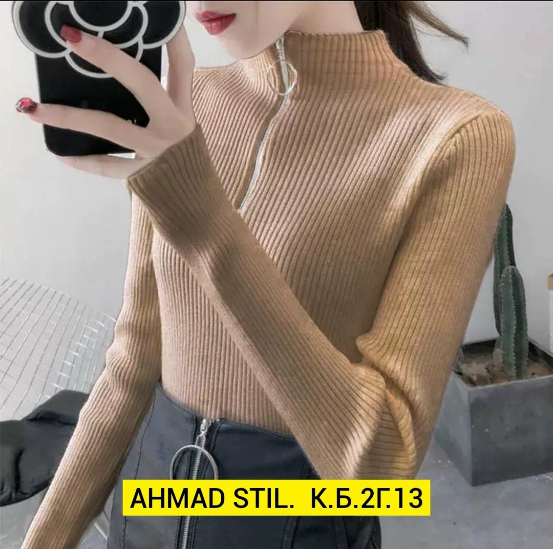 водолазка женская,женская кофта,женский свитер с высоким воротом,водолазка женская в рубчик на молнии,свитера тонкие