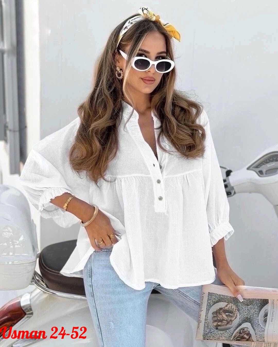 блузка женская белая,блузки белые женские стильные,блузка модная,рубашка женская летняя оверсайз,блузка женская