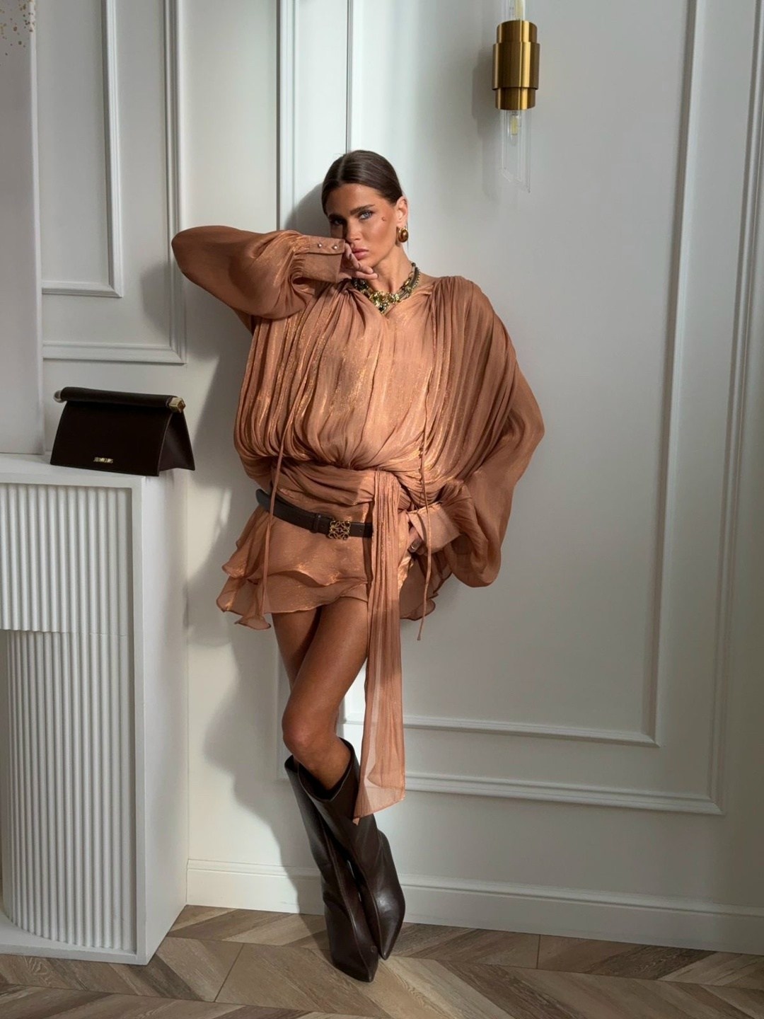 модное платье,,платье с оборками