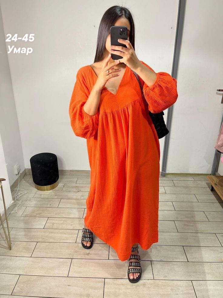 платье летнее,платье,платье модное,оранжевое платье,платье легкое