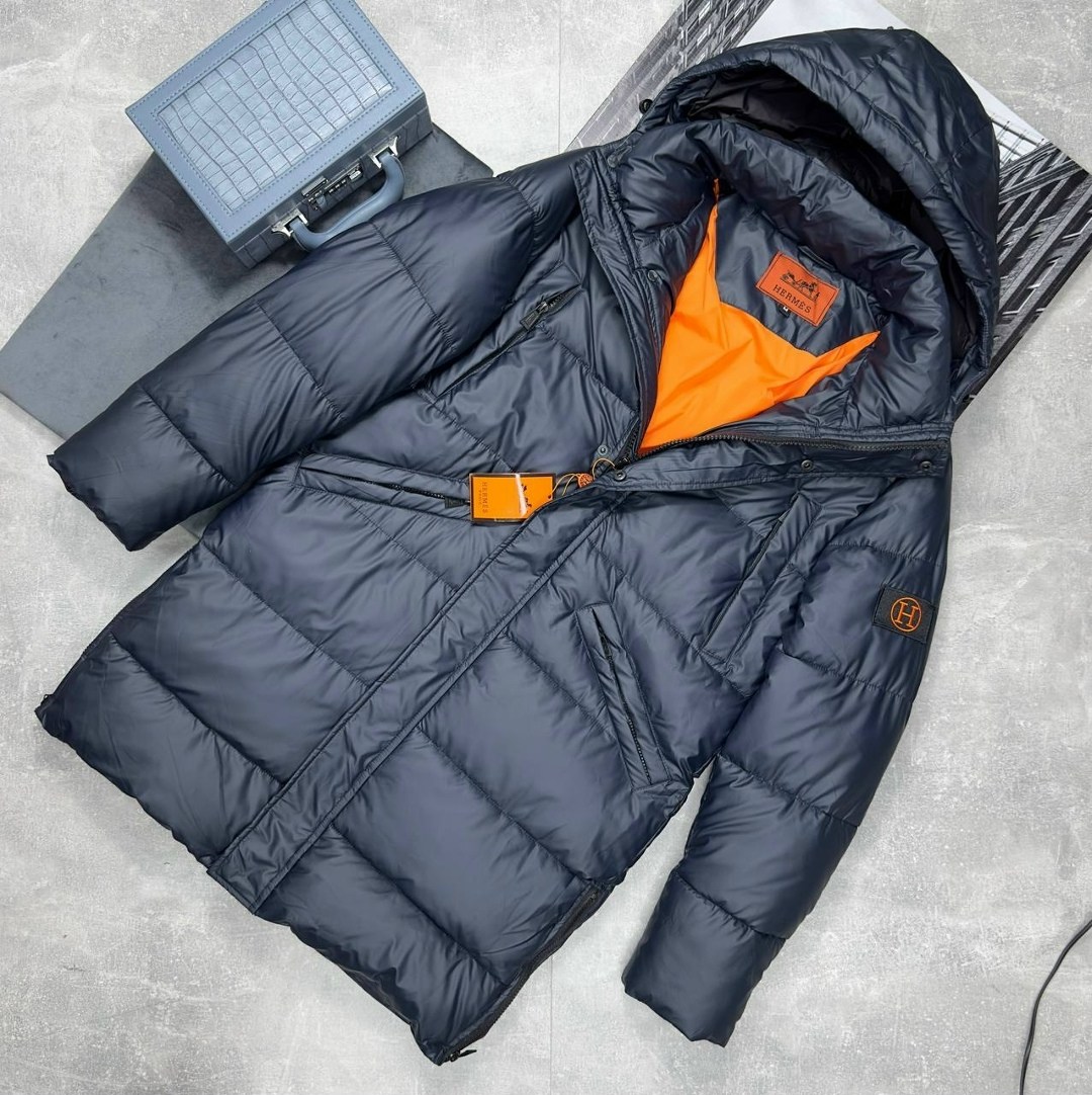 мужская зимняя куртка hermes,брендовая мужская зимняя куртка,зимняя куртка hermes,пуховик мужской hermes,мужская зимняя куртка hermes (premium)