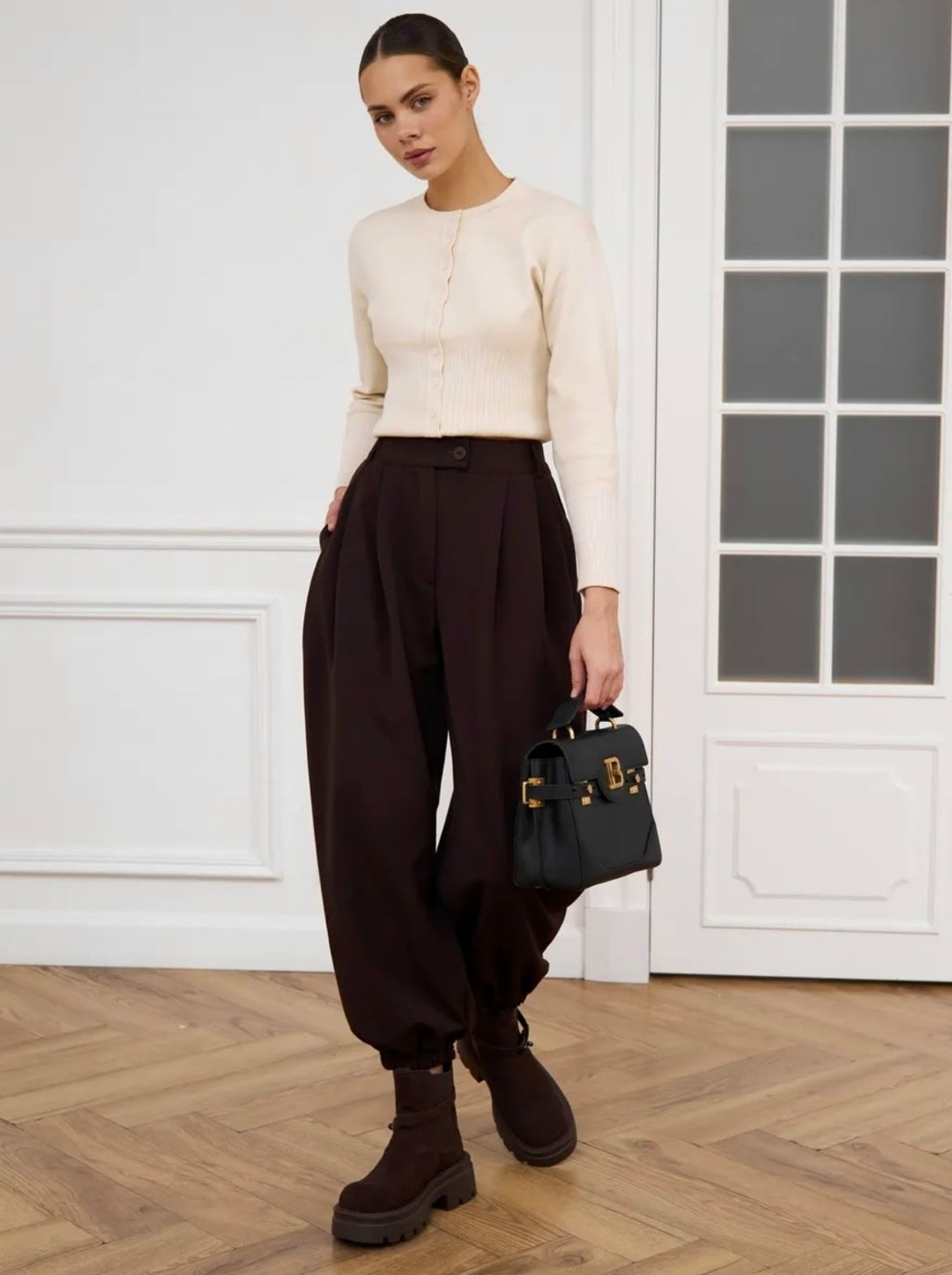 широкие брюки,брюки палаццо,стильные образы,брюки на женщине