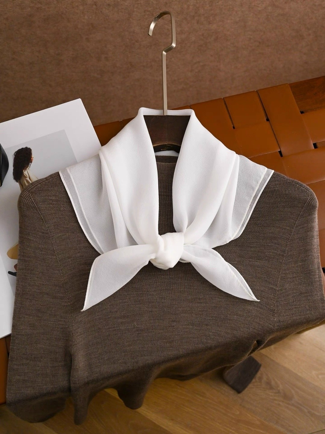 белый шелковый шарф,шарф белый,шелковый шарф,шифоновый шарф белый,женский шелковый шарф