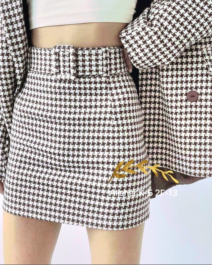 костюм женский твидовый двойка с юбкой masqerado,твидовый костюм с юбкой,костюм с юбкой,твидовый костюм с мини юбкой,твидовый костюм