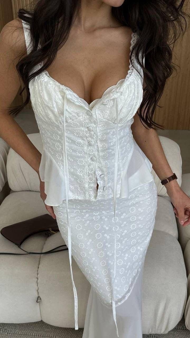 костюм с топом,корсет женский,костюм белый,стильные наряды,платья