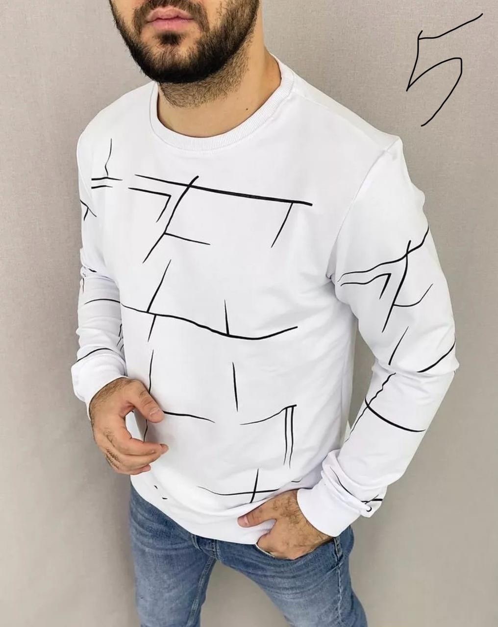свитшот мужской белый,свитшот мужской белый хлопок,свитшот повседневный,мужские свитшоты,свитшот мужская