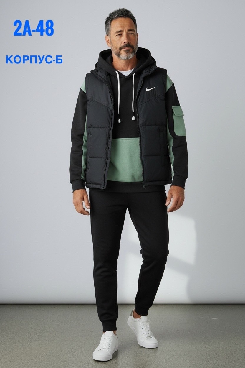 жилет утепленный мужской,жилет утепленный nike,жилет спортивный,спортивный костюм тройка с жилеткой,костюм мужской