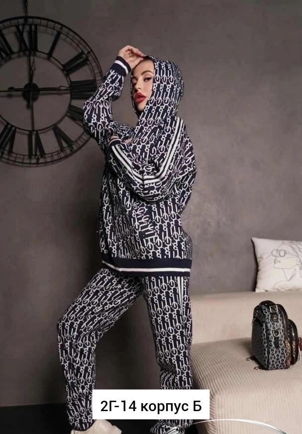 пижама женская,пижамные костюмы,пижама фенди,вязаный костюм женский,костюм двойка кашемир