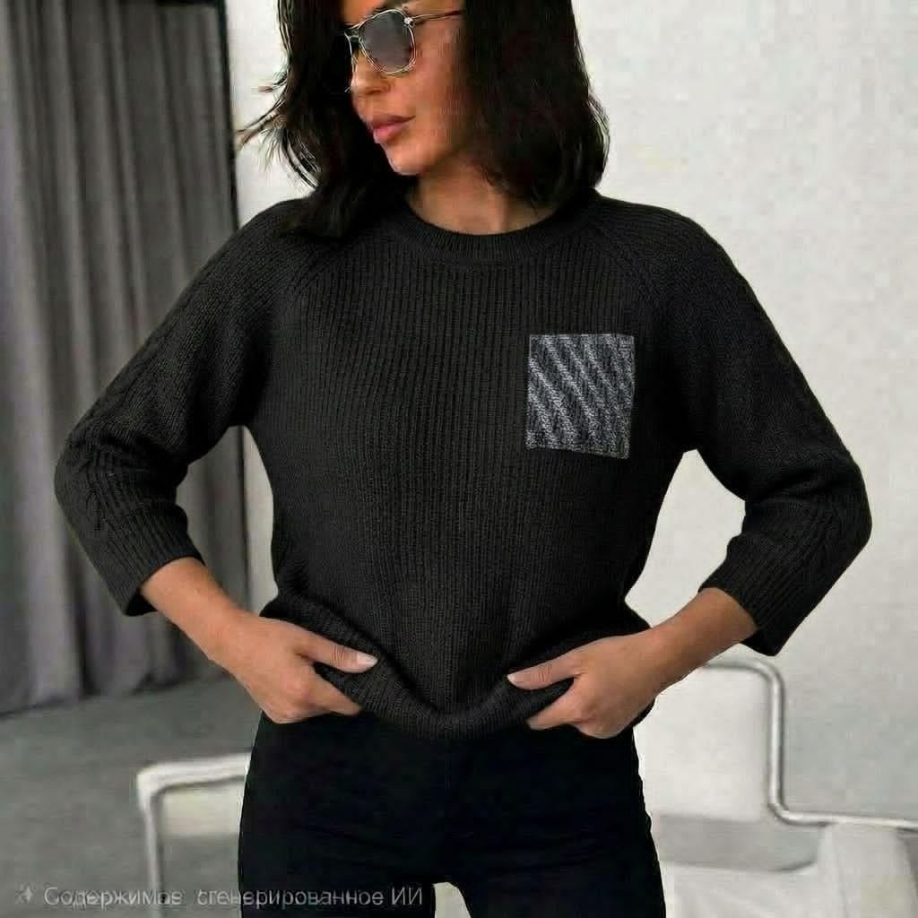 кофта женская,джемпер,женский свитер,свитер женский wisell др5-482 коричневый 48 ru,вязаные джемпера